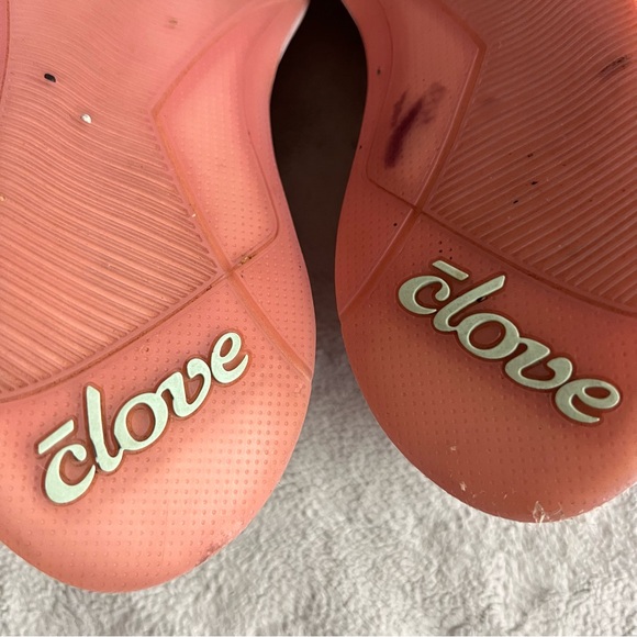 Clove Classic Nursing Clarino Vegan Leather Elastic Cushion Sneaker Shoe Pink Up - Picture 12 of 17